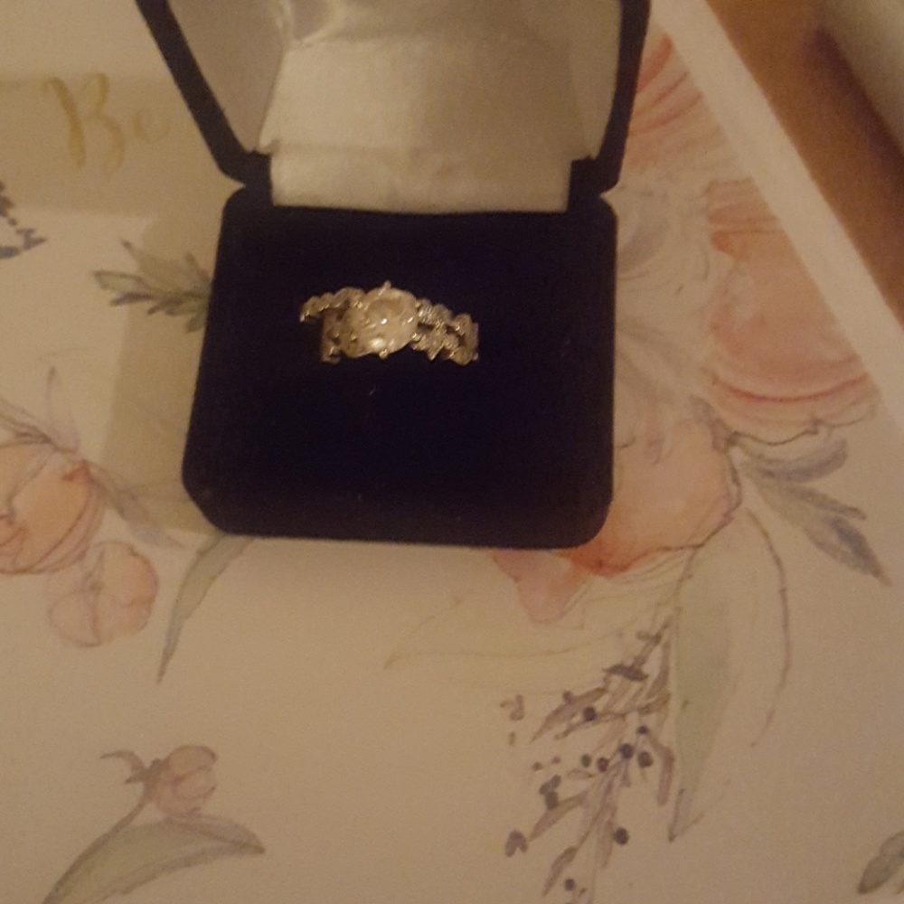 Wedding ring set. Sterling silver. - Picture 2 of 6